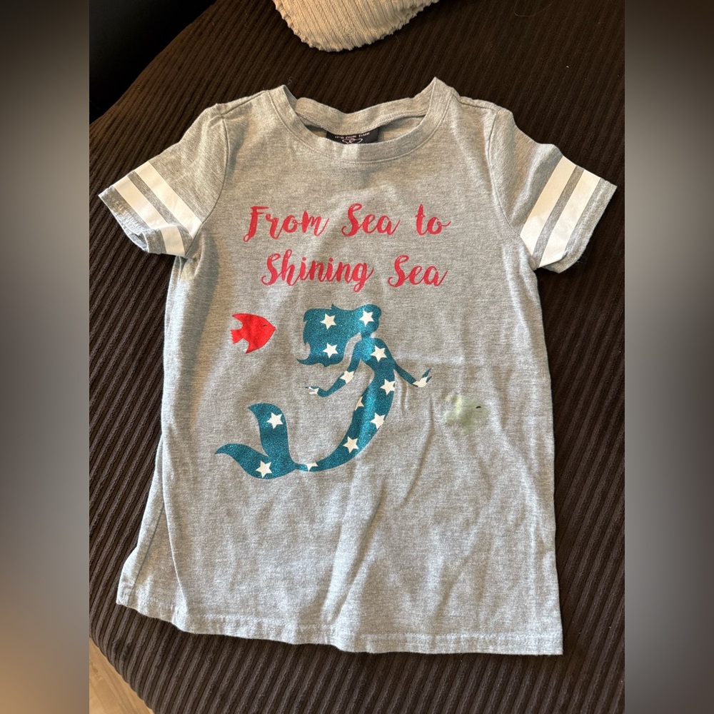 From Sea To Shining Sea Girls Graphic Tee